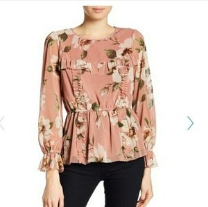 Pleione Ruffle Romantic Peplum (Date Night)